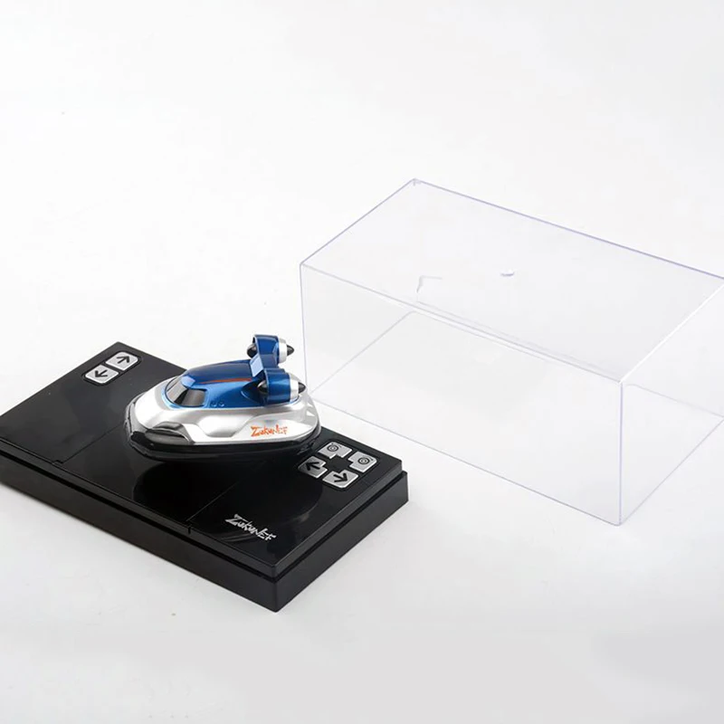 Мини RC лодка 2-в-1 - амфибия для пульта дистанционного управления, вертолет на воздушной подушке, скоростная лодка 2,4 ГГц, игрушки для детей СИНИЙ ЖЕЛТЫЙ.