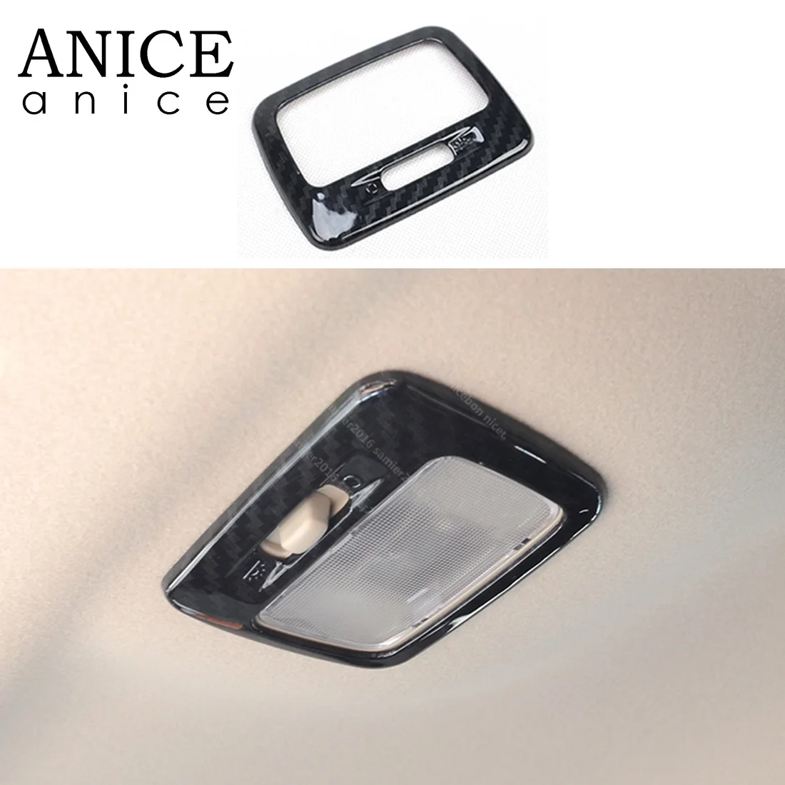 Цветная Автомобильная крыша из углеродного волокна перед лампой для чтения