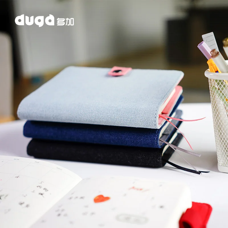 Классическая тканевая офисная школа 6 отверстий спиральная записная книжка