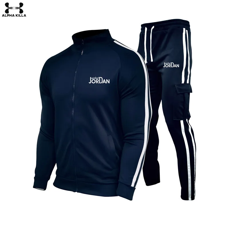 

Men's Sets Hoodie And Pants Sweatsuit Male Sportswear Tracksuit Men Set 2021 Brand Sporting Suit Track Sweat Print Jackets
