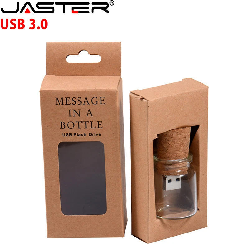 Флеш накопитель JASTER USB 3 0 в виде плавающей бутылки 4 ГБ 8 16 32 64 ГБ|USB флэш-накопители|