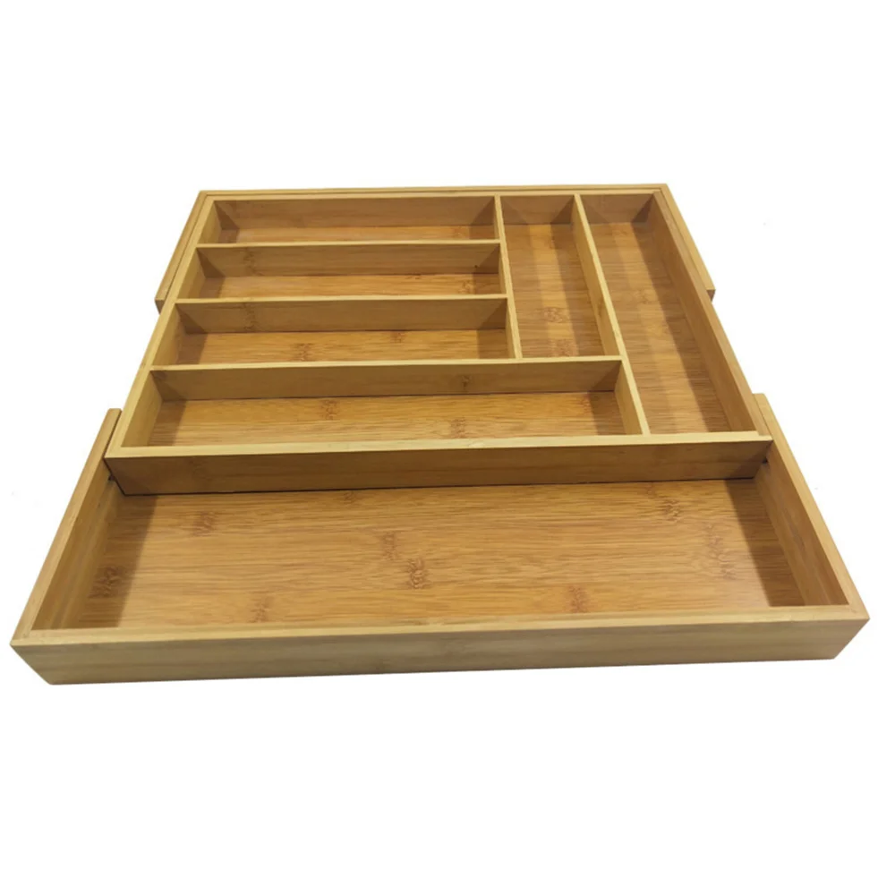 

1PC 6 Grids Cutlery Storage Tray Utensils Storage Plate Drawer Type Fork Spoon Organizer Flatware Storage Case for Kitchen