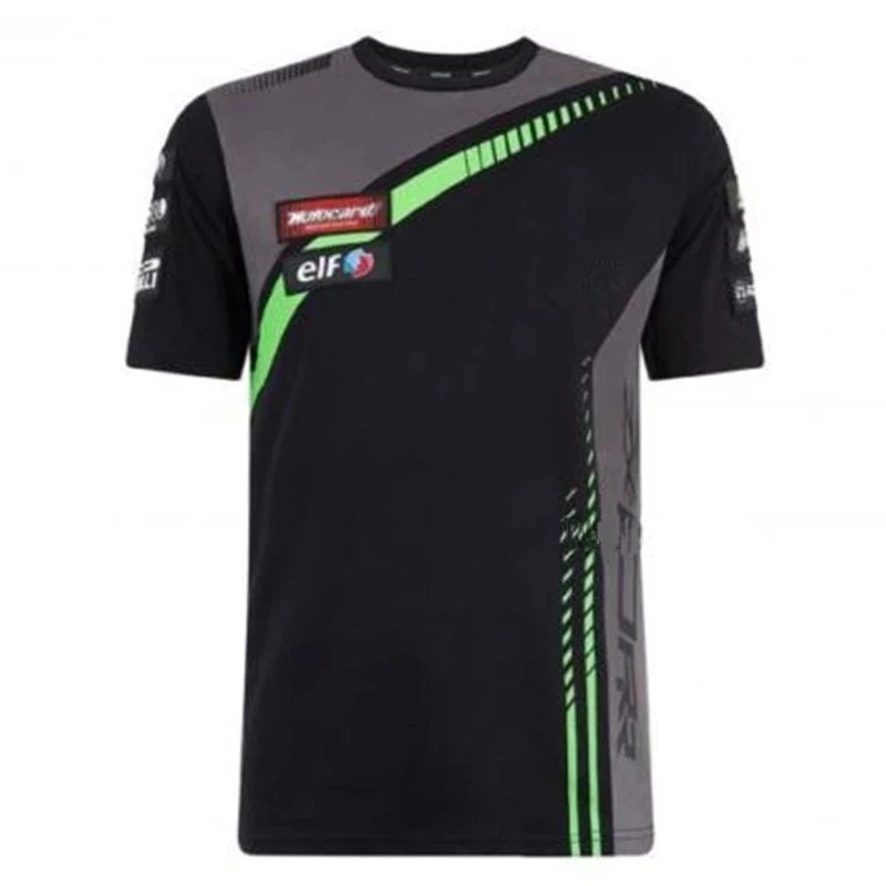 

2018 Moto Gp Motorcycle Team Racing T-shirt For Kawasaki Ninja Riding Off-road Atv Quick Dry Racing Jersey Green Black K