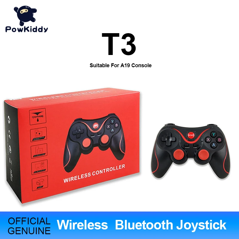 Беспроводной джойстик Powkiddy T3 с Bluetooth 3 0 игровая ручка подходит для консоли A19