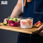 Чашка JOUDOO из прозрачного стекла 200 мл, японская мини-кружка для завтрака и йогурта, домашний стол, горячая кружка, посуда для напитков, оптовая продажа 35
