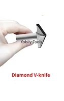 diamond v shaped knife 90120 degree woodworking cnc engraving knife straight shank pcd end mill