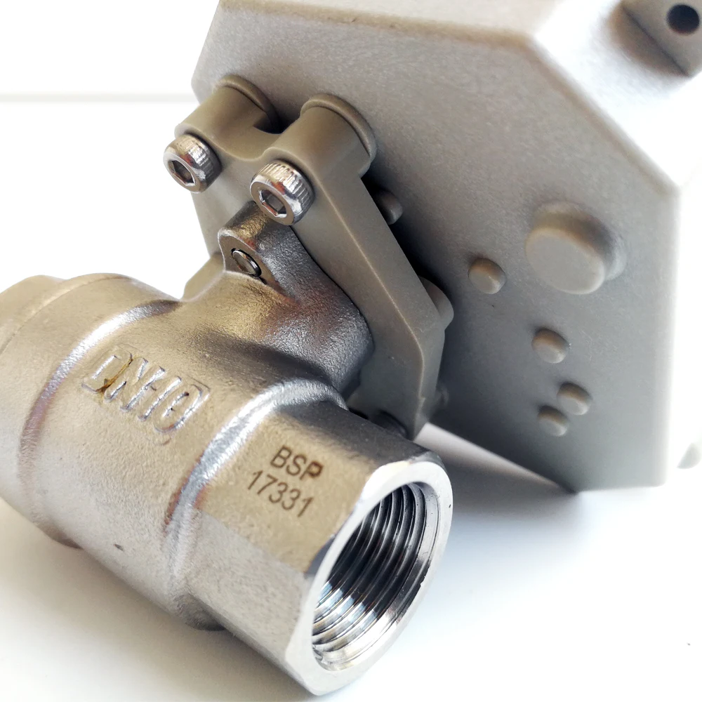 Замкнутый моторизованный клапан Tsai Fan Power Off NPT/BSP 2 ''SS304 Way DN50 AC/DC9V 24V 2/5 провода
