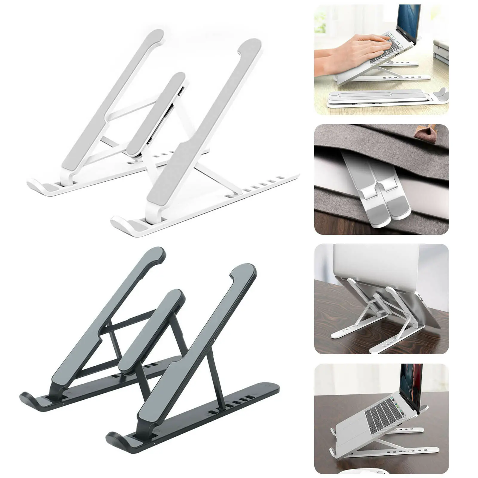 

Adjustable Laptop Stand Folding Portable Desktop iPad Holder Office Support