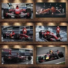 Классический ретро-постер Ferrari Classic Racing F1 гонки искусство на стену искусство печать на холсте Живопись для дома гостиная украшение