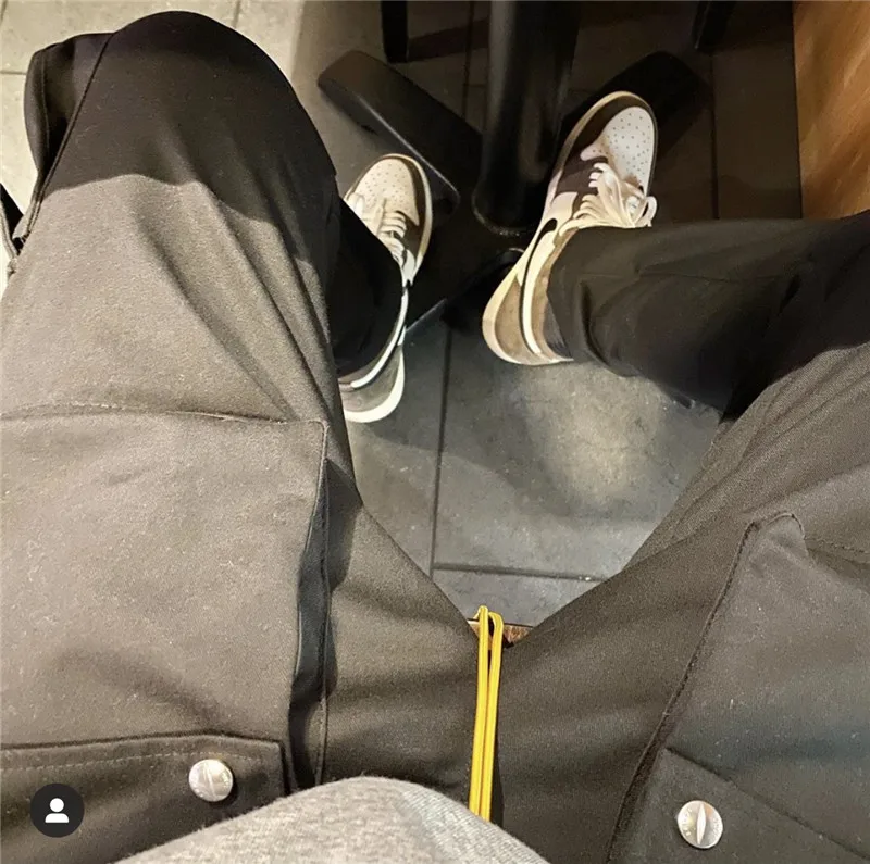 

20SS new TOP hiphop RHUDE Best Quality Cargo Multifunctional Flap pockets Overalls Men Women Leisure pants