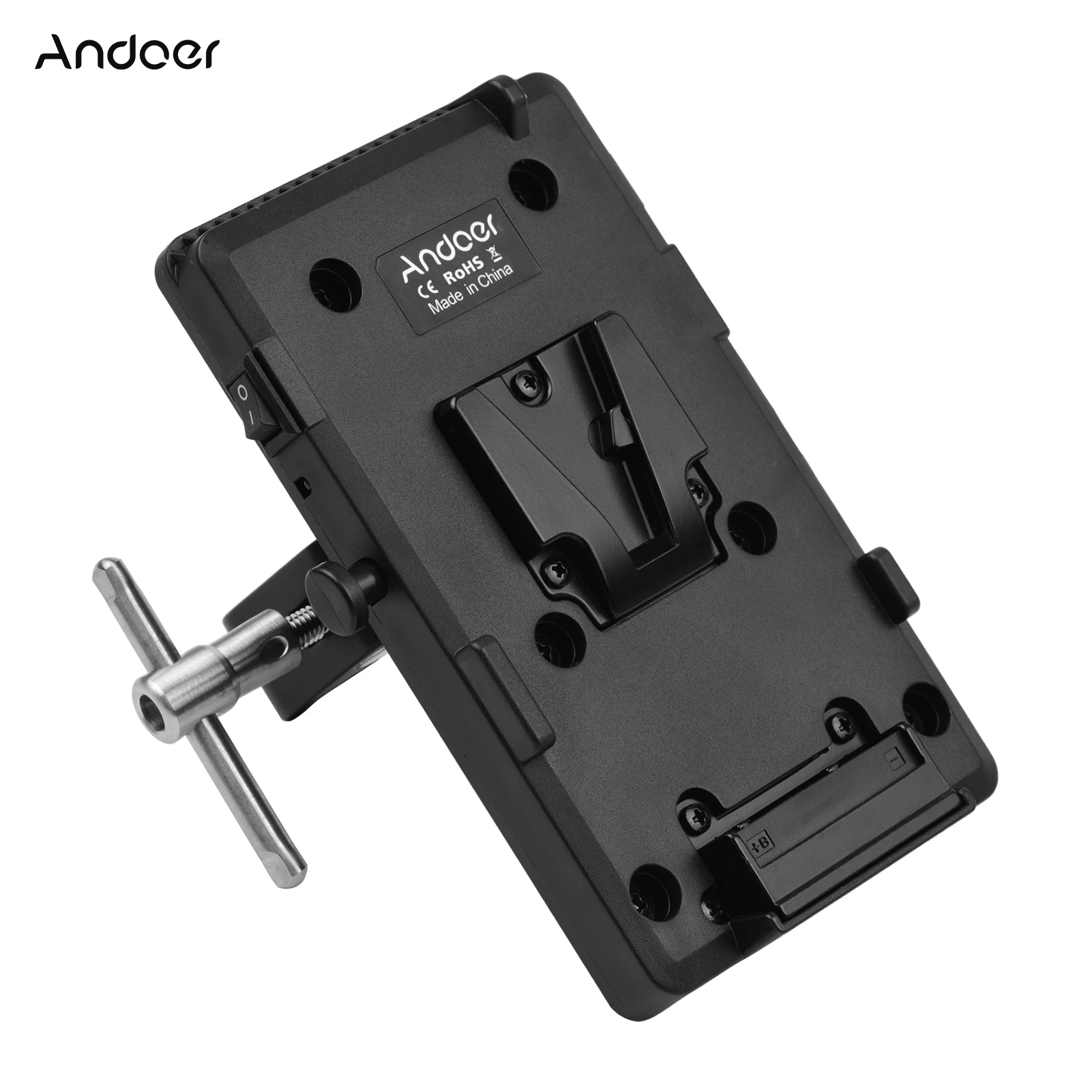 

Andoer V-Mount V-lock Батарея пластина адаптер Супер Зажим краб плоскогубцы зажим Батарея Замена для Камера светильник монитор микрофон