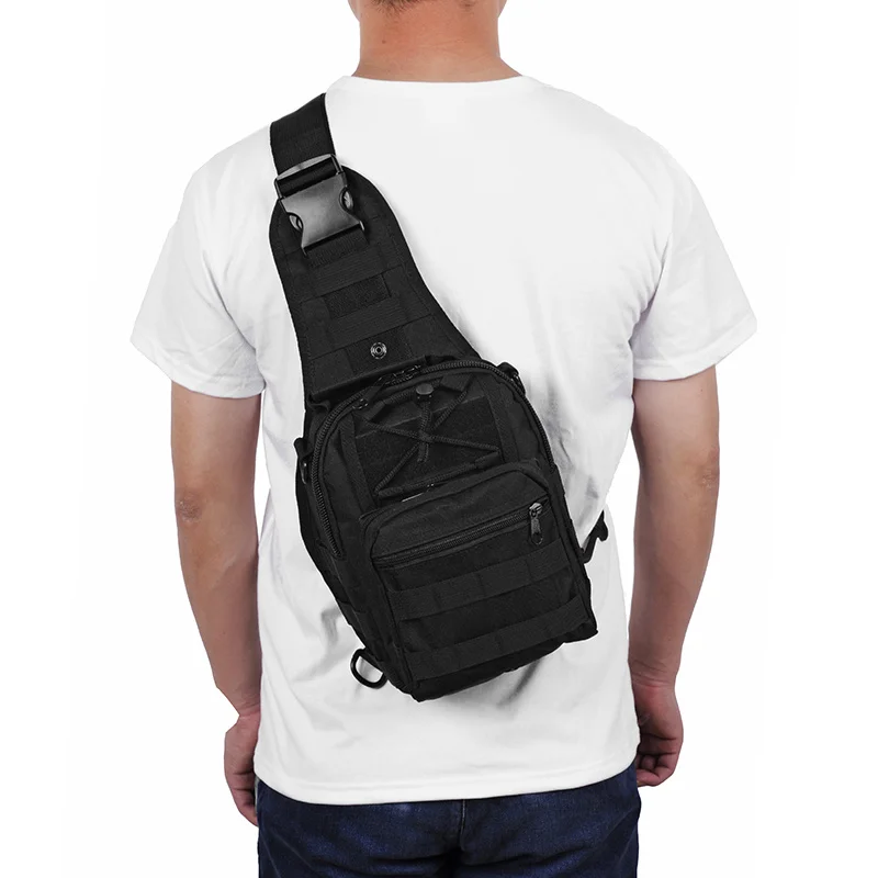 Уличный военный рюкзак на плечо 600D нагрудная Сумка-Слинг Molle тактическая