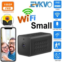 evkvo full hd 1080p wifi wireless mini ip camera 90 degree view ir night vision mini camcorder video recorder built in battery