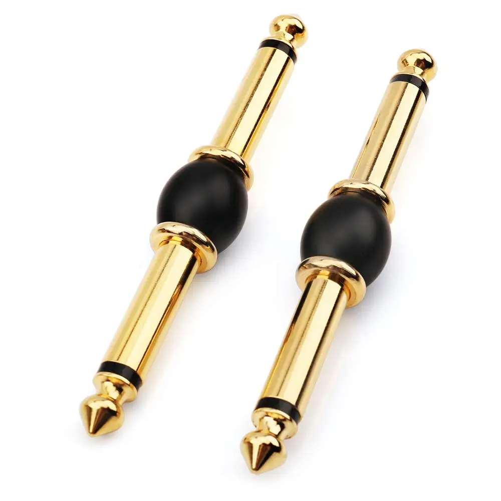 

4 шт., моно-штекеры 6,35 мм 1/4 дюйма TS на 6,35 мм 1/4 дюйма