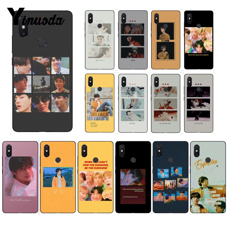 Yinuoda KPOP Euphoria Jungkook Новинка чехол для телефона Fundas Крышка для Xiaomi mi 6 mi x2 mi x2S 5A 6A 7A Red mi 5 note5 Note7 8pro