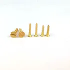 99 шт., самонарезающие болты из латуни, с плоской головкой