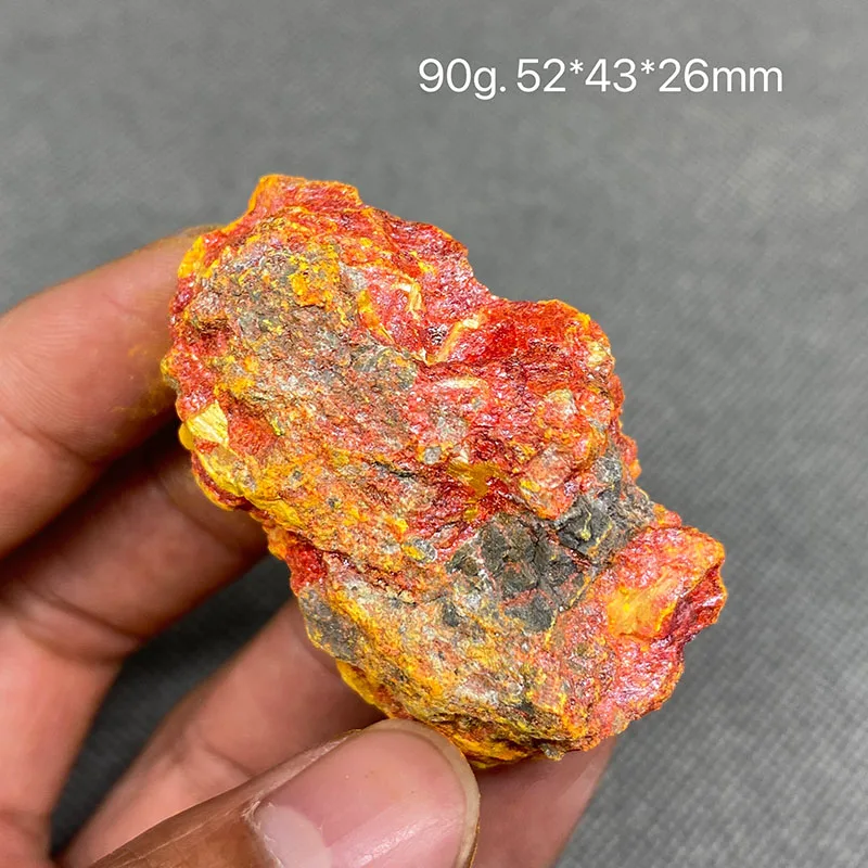 

100% натуральная грубая руда realgar, образец камня кристалл, бесплатная доставка