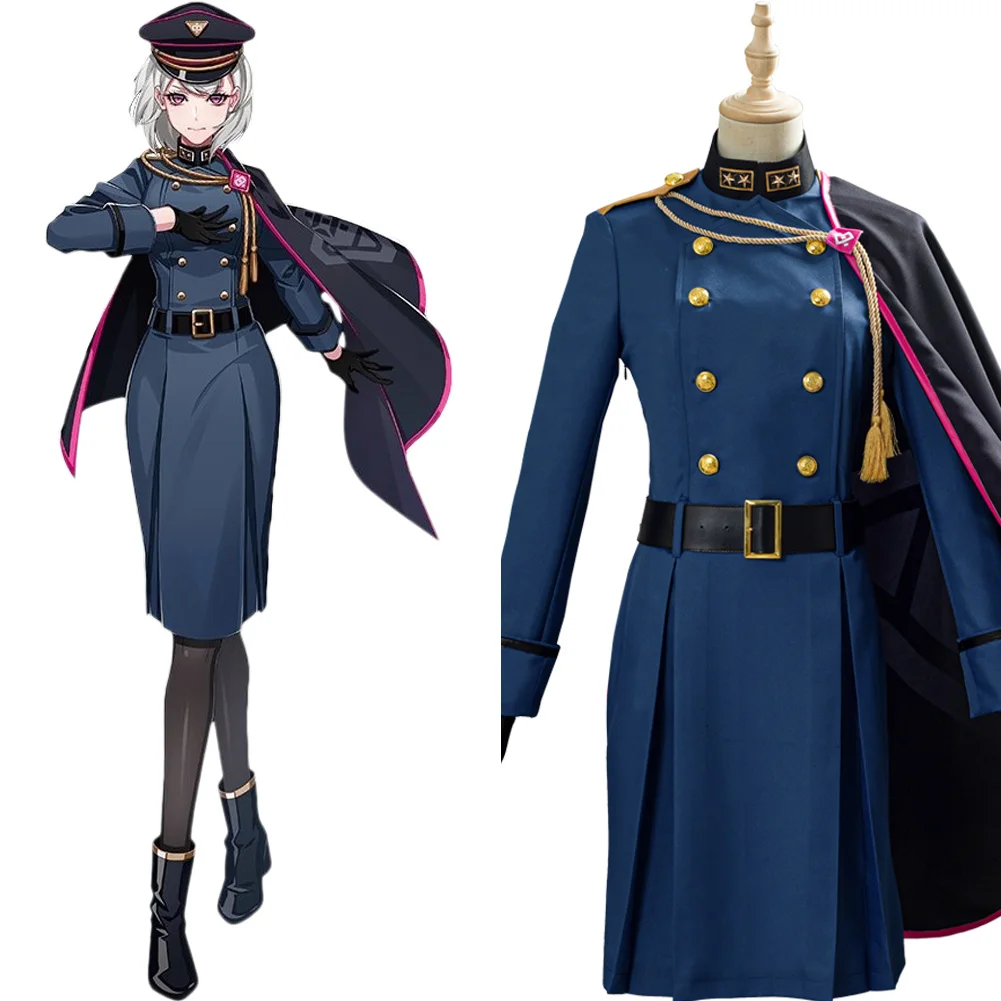 

DRB Division Rap Battle Aohitsugi Nemu Cosplay Costume Hypnosis Mic Suit With Cape Halloween Costumes