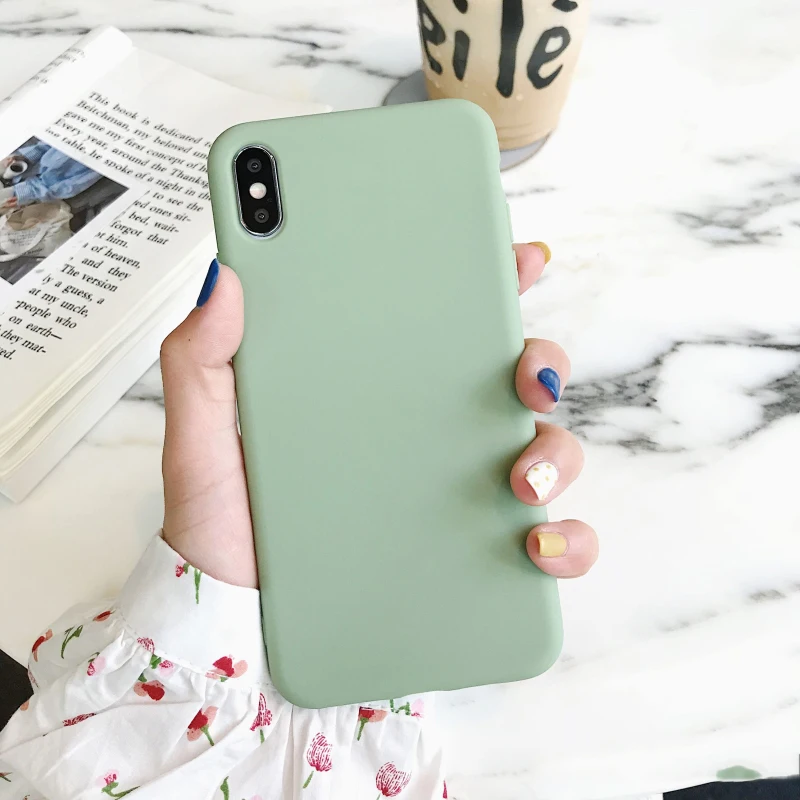 Ktggj-molv Силиконовый матовый чехол ярких цветов для iPhone XS Max XR X 10 8 7 6 6S Plus, модный простой мягкий чехол из ТПУ для iPhone 11 Pro Max Funda - Цвет: Ktggj-molv