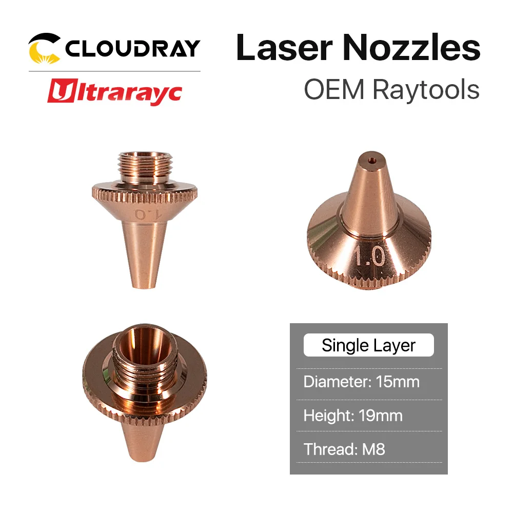 3D лазерная насадка ultrtonc M8 диаметр 15 мм Высота 19 Raytools режущая один и два слоя для