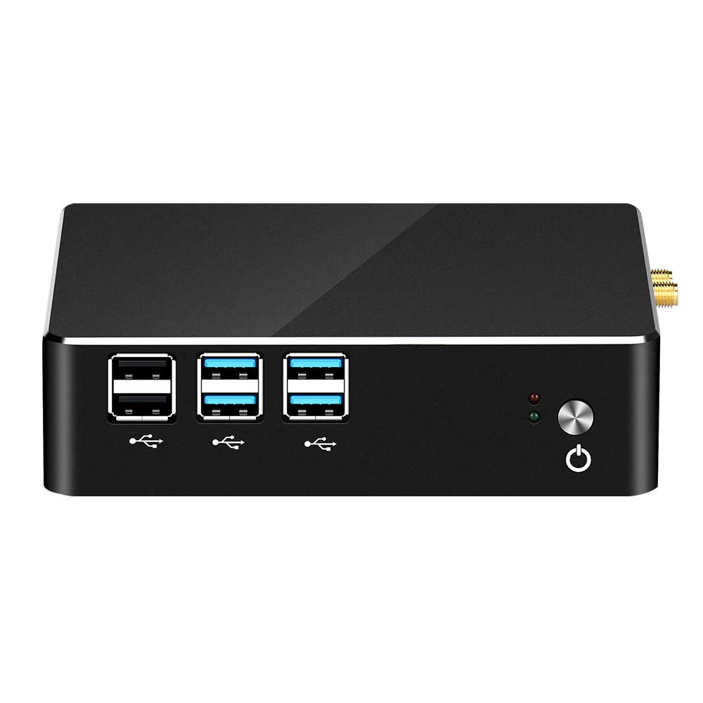 XCY мини ПК безвентиляторный Intel Core i7 7500U I5 7200U i3 7100U 4K HTPC компьютер Linux Windows 10 Мини