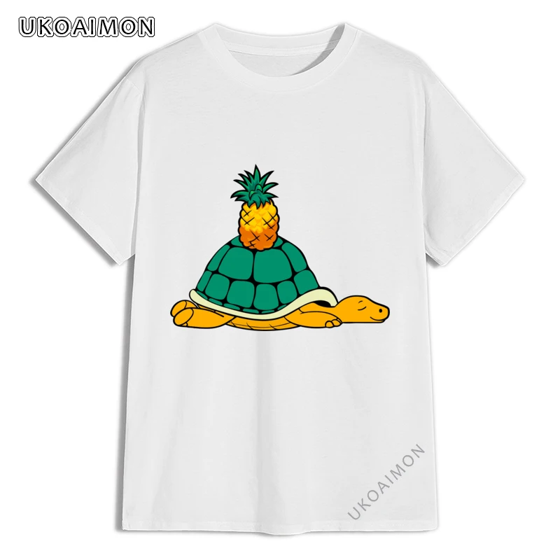 

Уникальные топы большого размера с ананасом, рубашка, модные распространенные футболки, хлопковая футболка из чистого хлопка, облегающая ф...