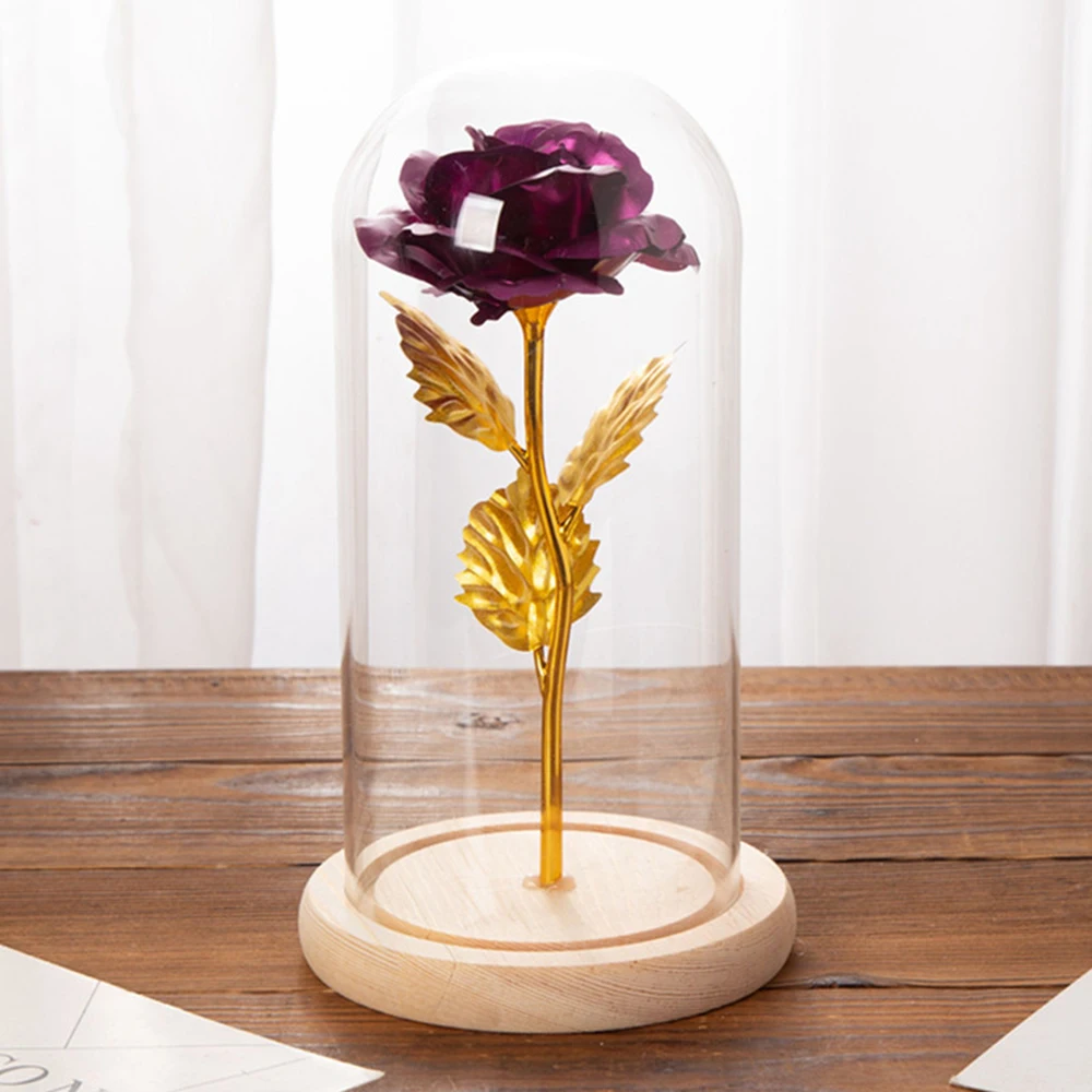 Светодиодная подсветка сказочный свет Красавица и чудовище красная роза в