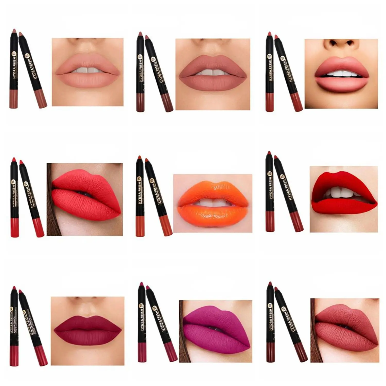 

Новая красота Сексуальный макияж стойкая матовая помада карандаш телесный бархатный блеск для губ водонепроницаемый