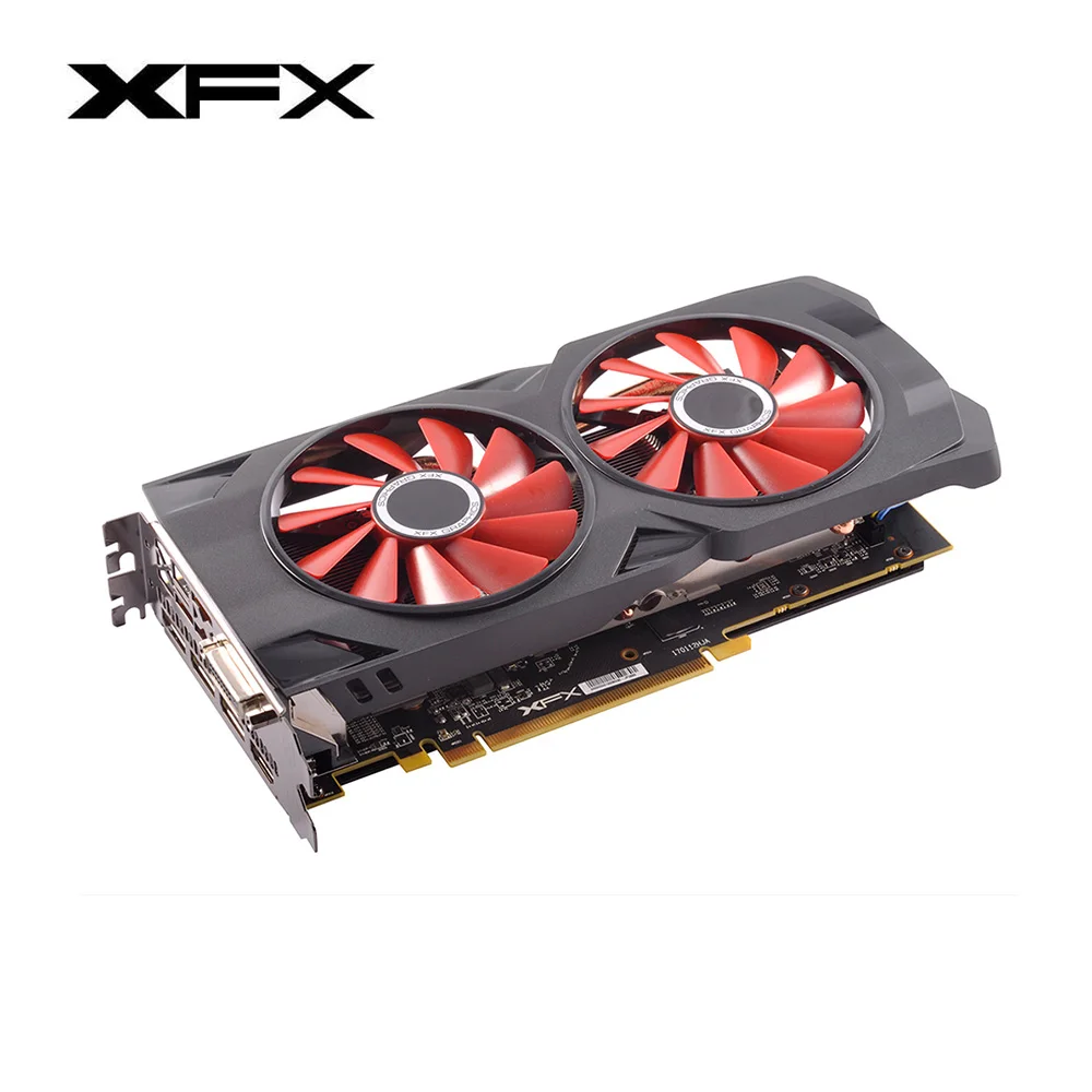 XFX новая видеокарта Radeon RX 580 8 ГБ GDDR5 256bit игровая DirectX 12 настольная графическая