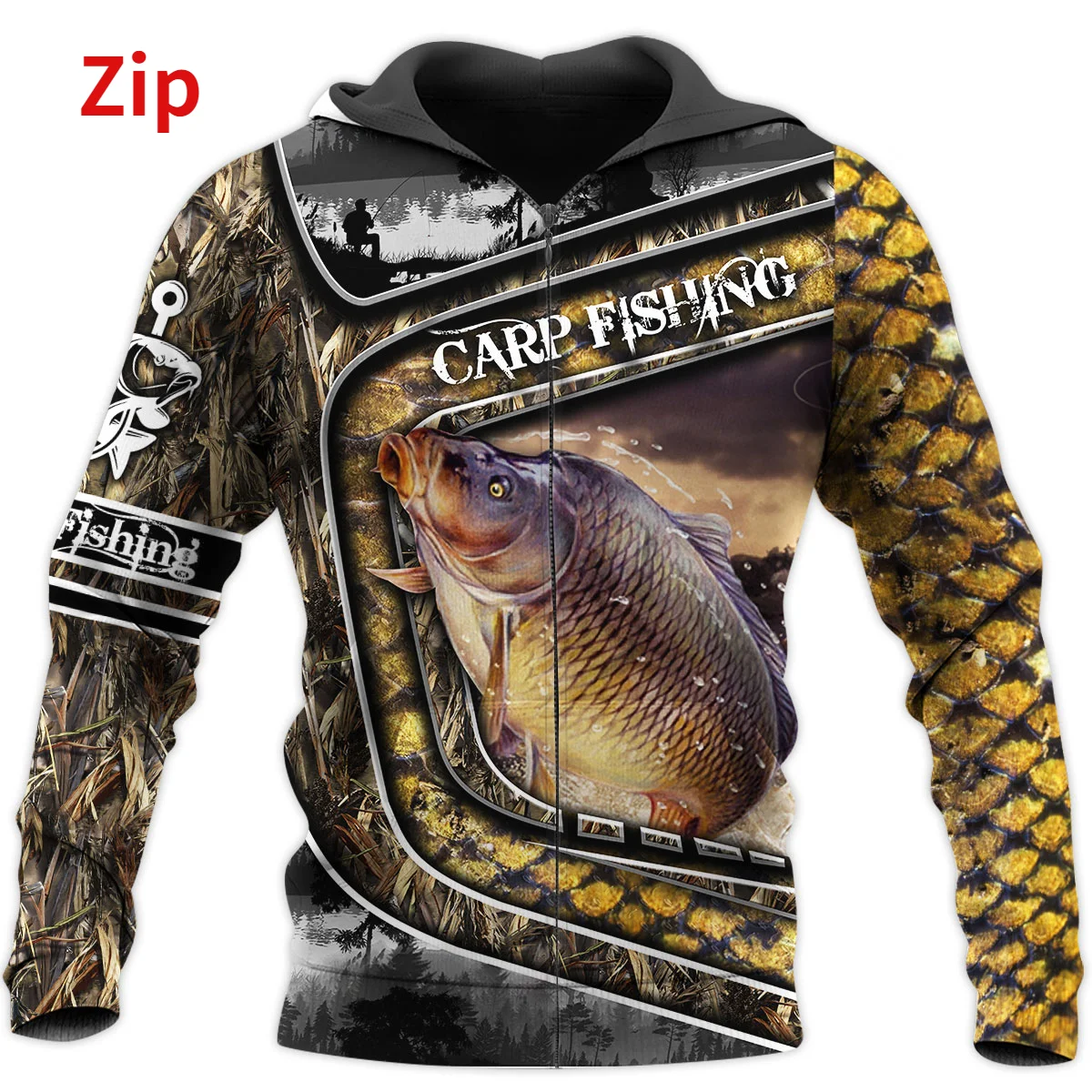 

Carp Fishing Camo 3D All Over Printing clothing new fashion unisex casual sweatshirt for man and women