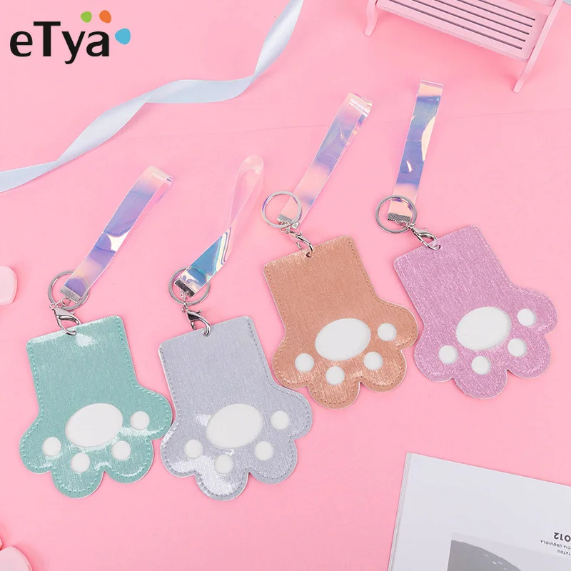 ETya мультфильм милые дети кожаный держатель для карт кошелек детская Обложка