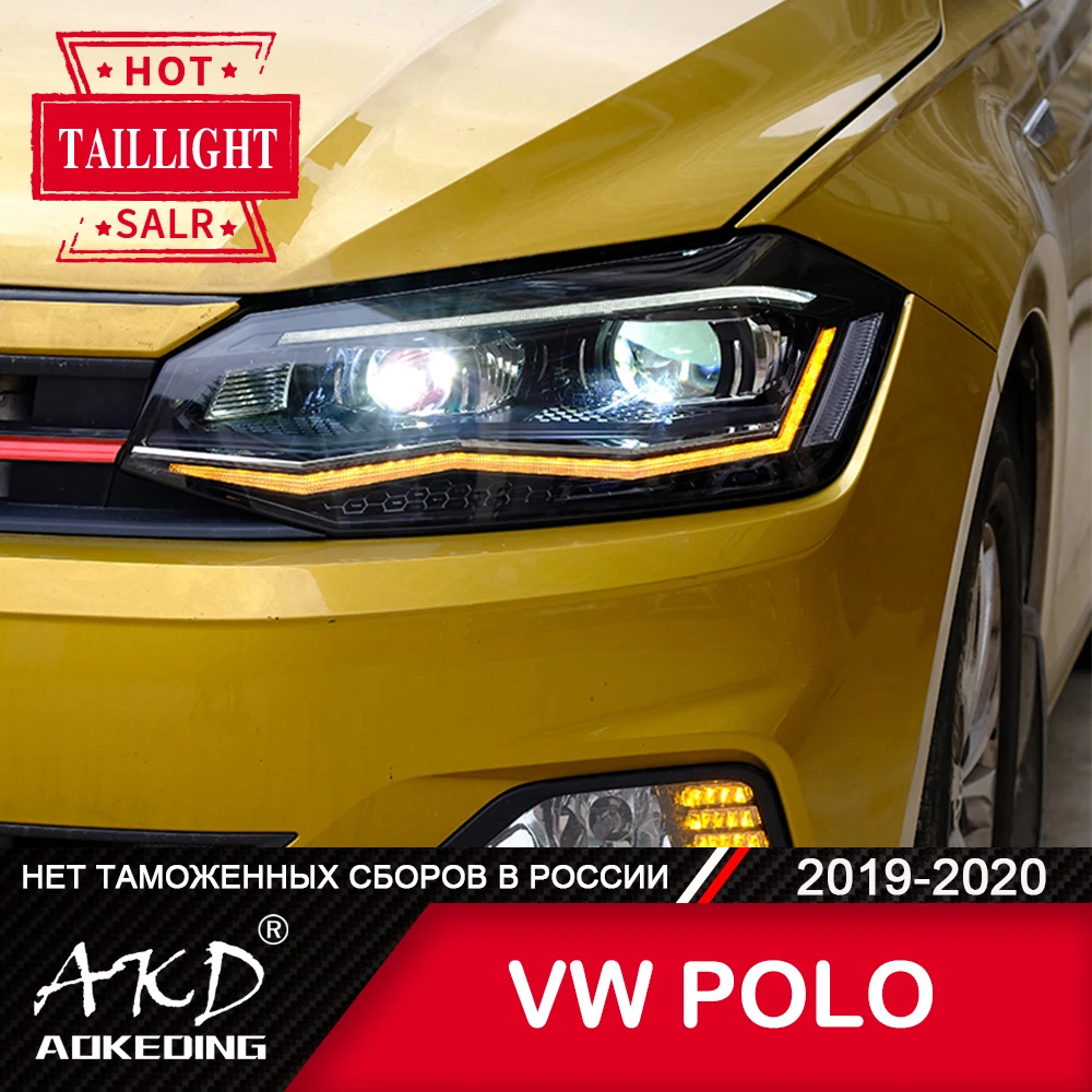 Фара для автомобиля VW new POLO 2019-2020 фары Противотуманные Дневные ходовые огни DRL H7