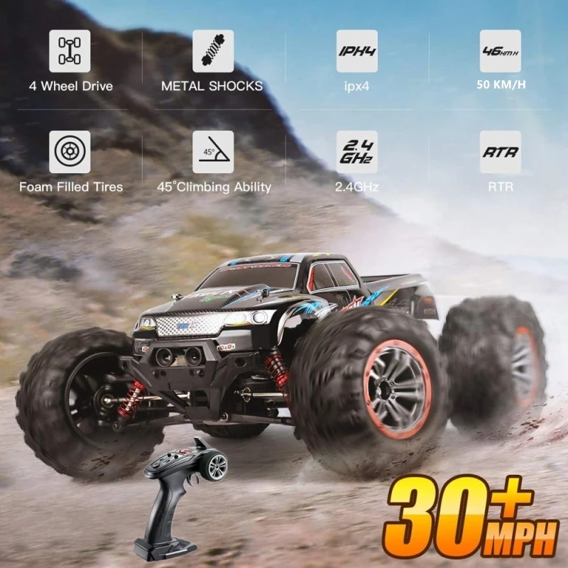 50 км/ч высокоскоростной 1:10 внедорожный грузовик с дистанционным управлением 2 4G