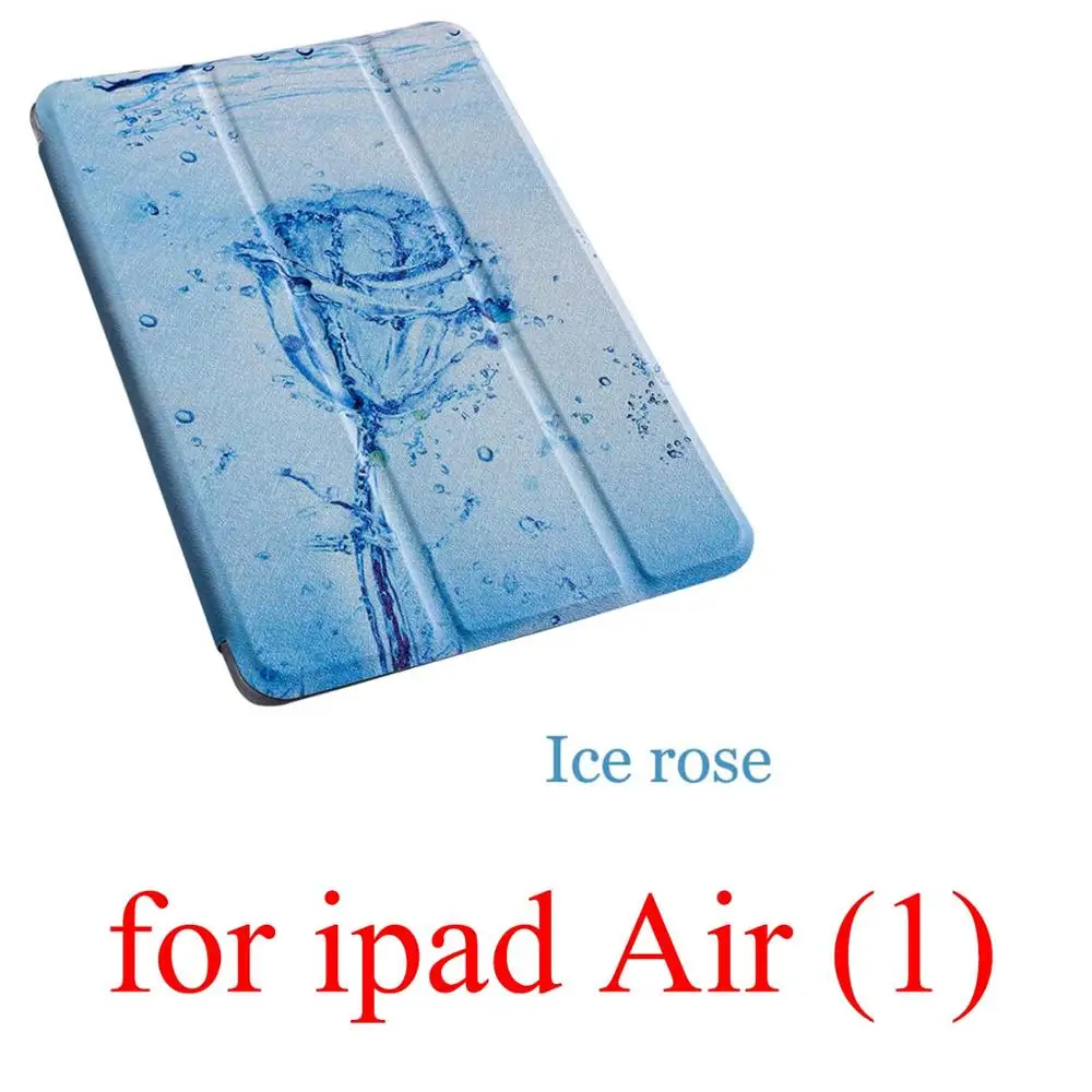 for ipad Air (1) Чехол для планшета с мультипликационным принтом для Apple ipad 2 3 4 9,7 Pro Smart wake Sleep fundas fold Stand cardined cover capa bag для Air 1 2 - Цвет: for ipad Air (1)