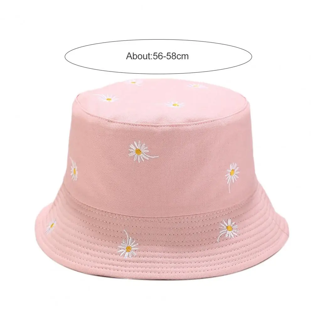 

Travel Visor Hat Bucket Hat Flower Printed Foldable Solid Color Women Fisherman Hat for Outdoor Basin Hat Breathable Sun Cap