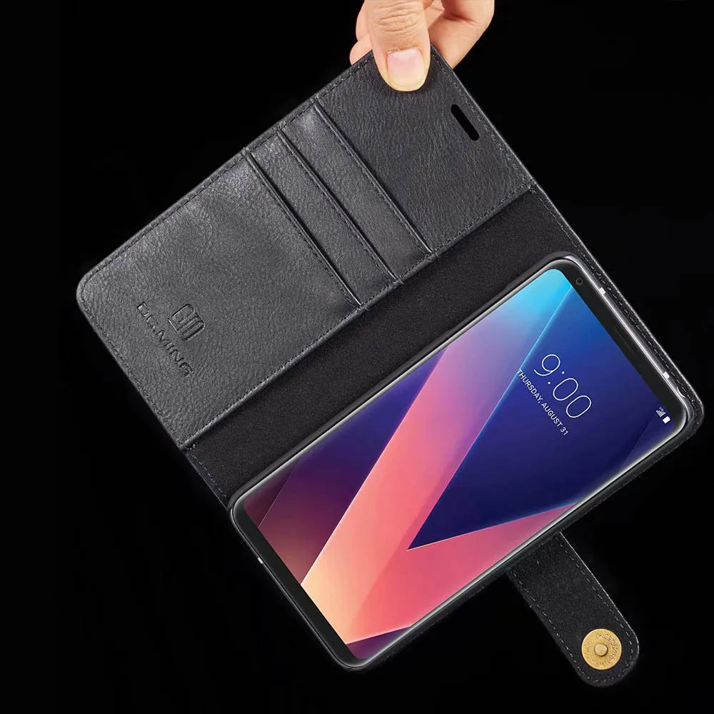 Оригинальный чехол DG.MING в стиле ретро из воловьей кожи для LG V20 G6 V30 plus телефона s