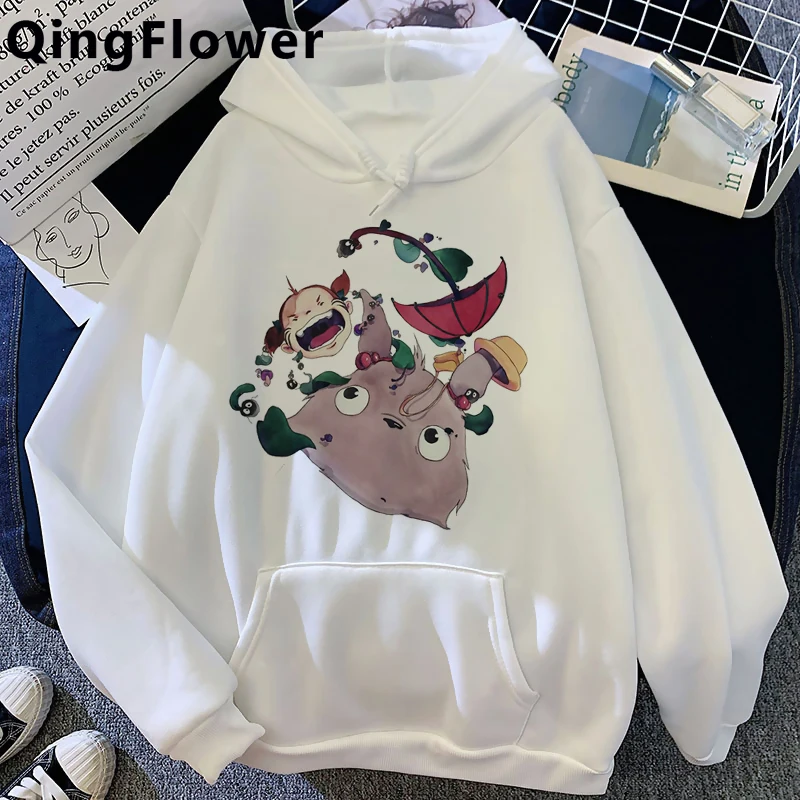 

Totoro Studio Ghibli Kawaii Harajuku Hoodies Women Miyazaki Hayao Funny Cartoon Ullzang Sweatshirts Graphic Anime Hoody Female