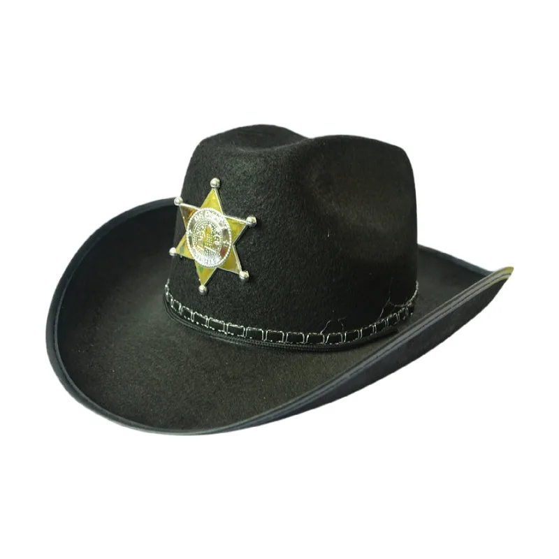 Зимняя Женская Черная Корона ковбойская шляпа в западном стиле шапка с перьями