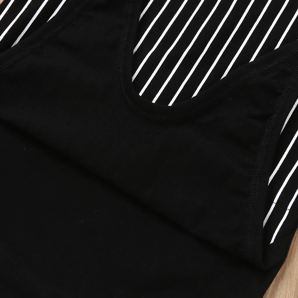 Комплект из шапки в полоску с длинными рукавами и надписью Кошмар|Ромперы| |