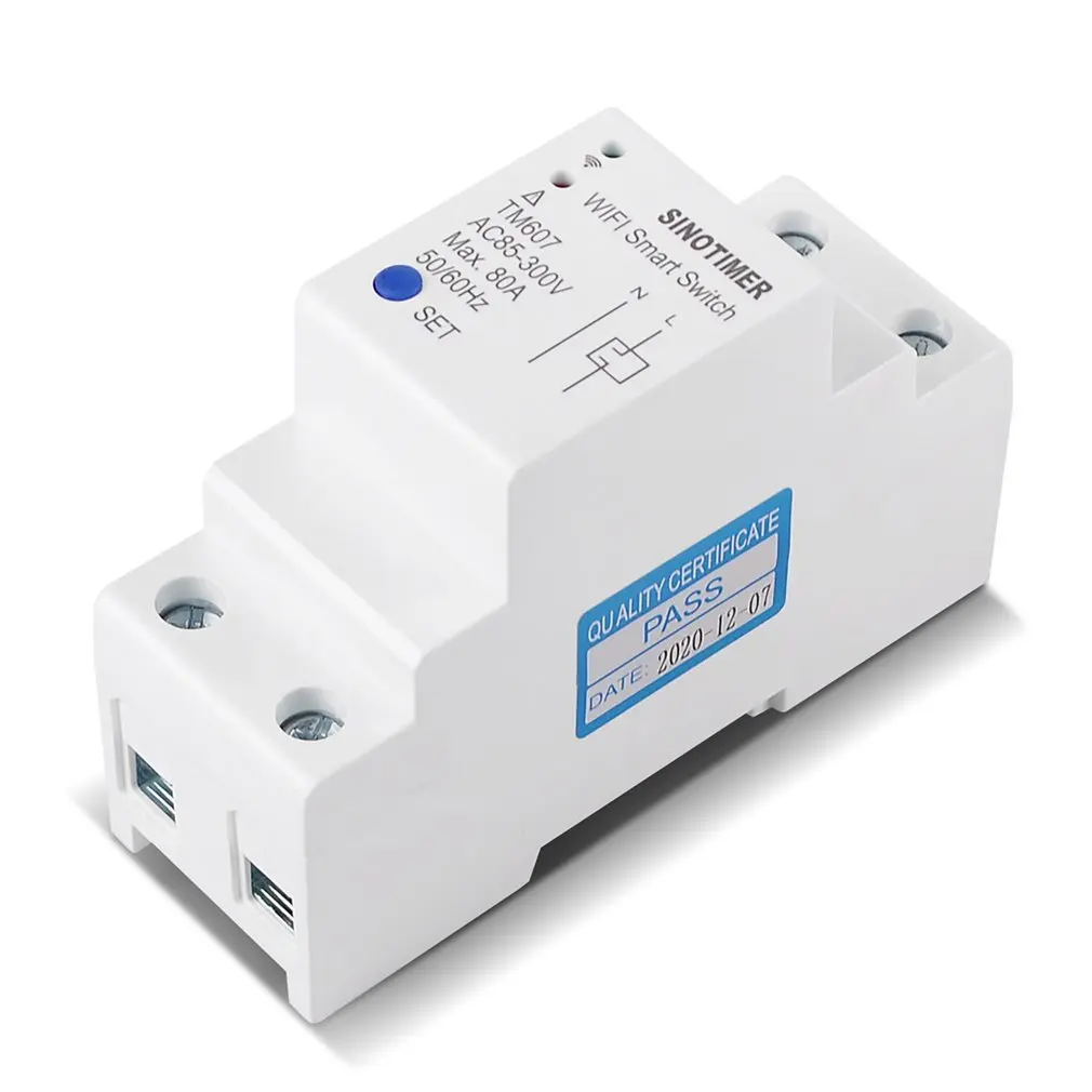 

80A Electric APP Wireless Remote Control Smart Switch WiFi Timer Countdown Time Switch Breaker