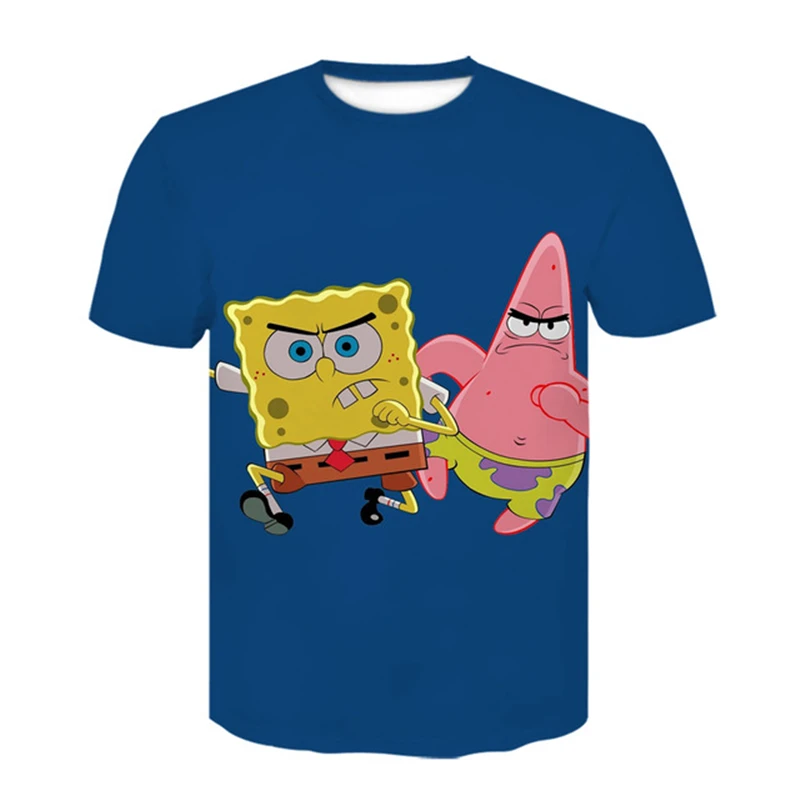 

2020 new summer 3d printing light sponge baby T-shirt fashion casual big star funny short sleeve men's slim T-shirt