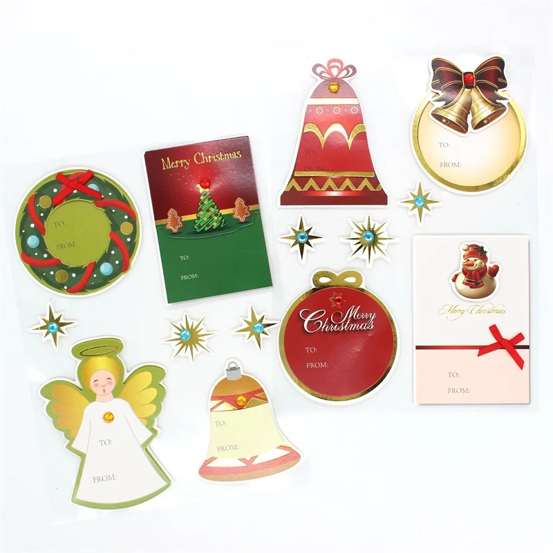 

Merry Christmas 3D Stickers Self- adhesive Sticker for Scrapbooking/ DIY Crafts/ Card Making Decoration