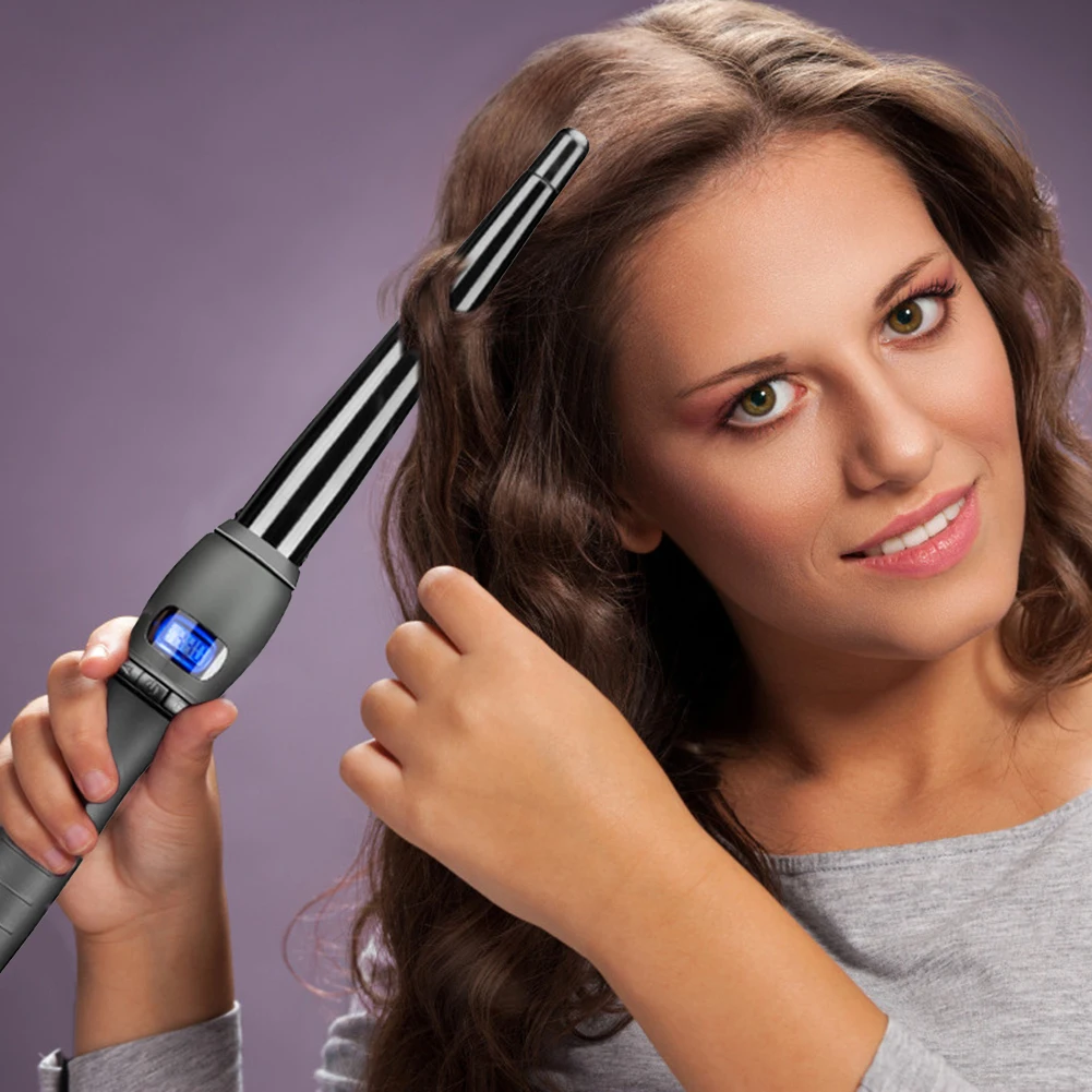 

Practical Hairdressing Curling Iron Hair Roller Not Hurt Hair for Home/Salon Fast Heating Corrugated Hair Straightener
