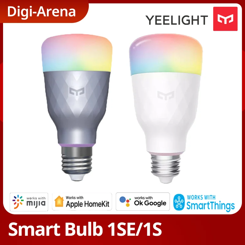 Yeelight Smart LED Bulb Smart Lamp 1S/1SE Colorful Lamp 800/650 Lumens E27 For mi home App Google Assistant