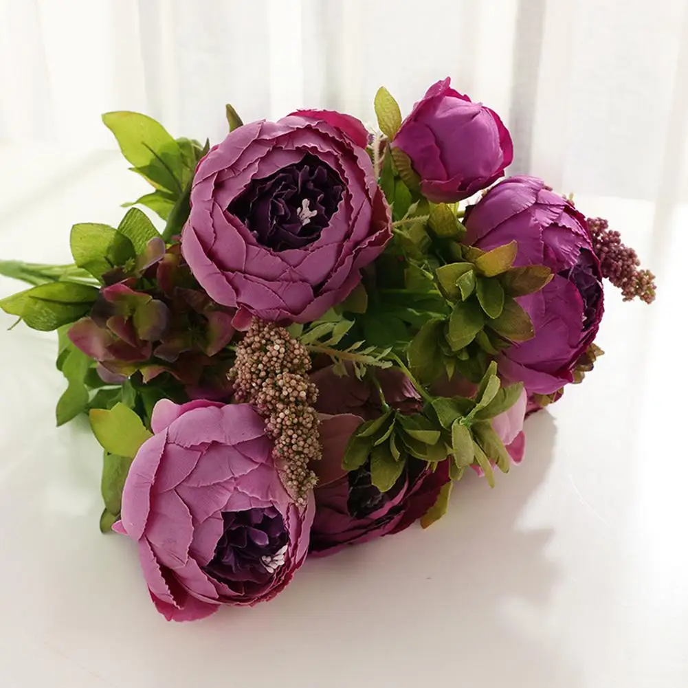 Искусственный цветок пиона с 13 цветами искусственное растение для свадьбы