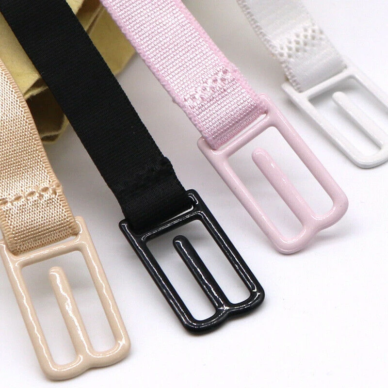 

Women Anti Slip Bra Strap Double-shoulder Holder Buckle Belt With Back Hasp All Match Invisible Elastic Straps Bra Accessory