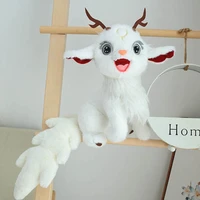 50cm kawaii big eyes deer elk long tail plush toy doll lovely mythical beast plush toy birthday christmas gift for children