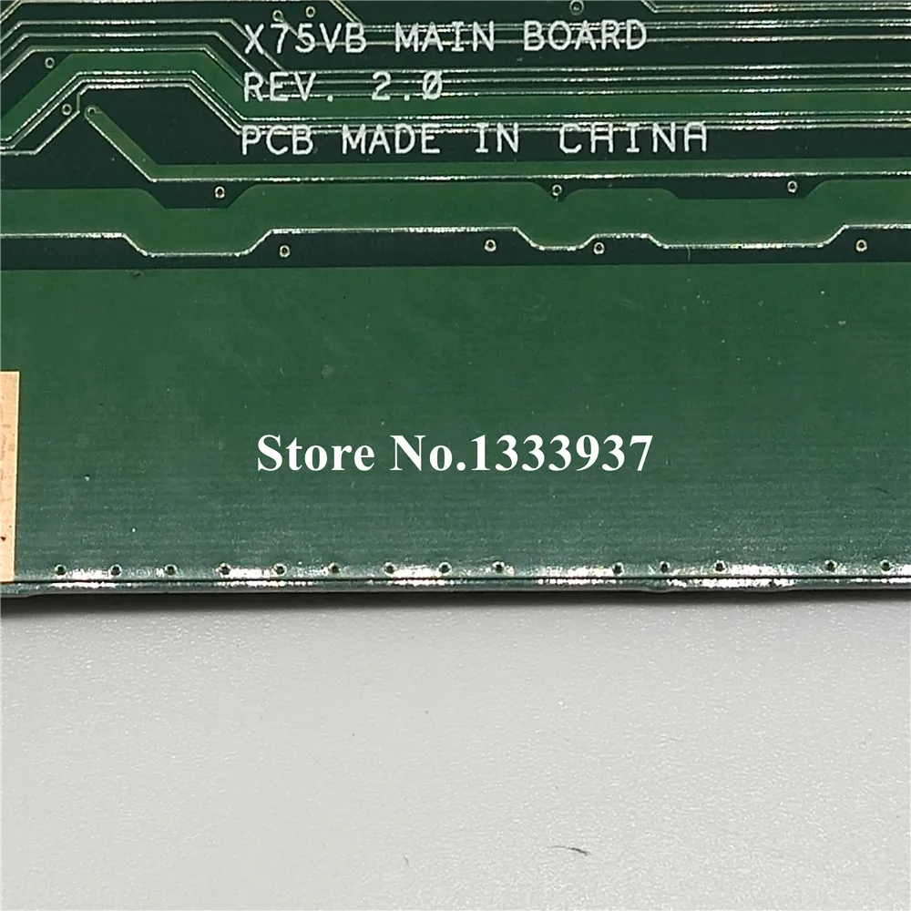X75VB материнская плата REV: 2 0 для ASUS X75VC X75VD X75V X75A X75A1 Материнская ноутбука