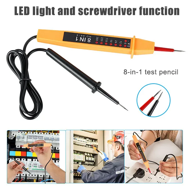 

Electric indicator 6-400V Non-Contact Socket Wall AC/DC Power Outlet Voltage Detector Sensor Tester Pen AC 6-380V xqmg Voltage