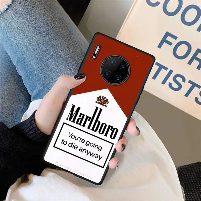 

Luxury Cigarettes Red Phone Case for Honor View 7A 8 8x 9 9x 10 10i 20 30 Lite Pro Play Fundas Cover